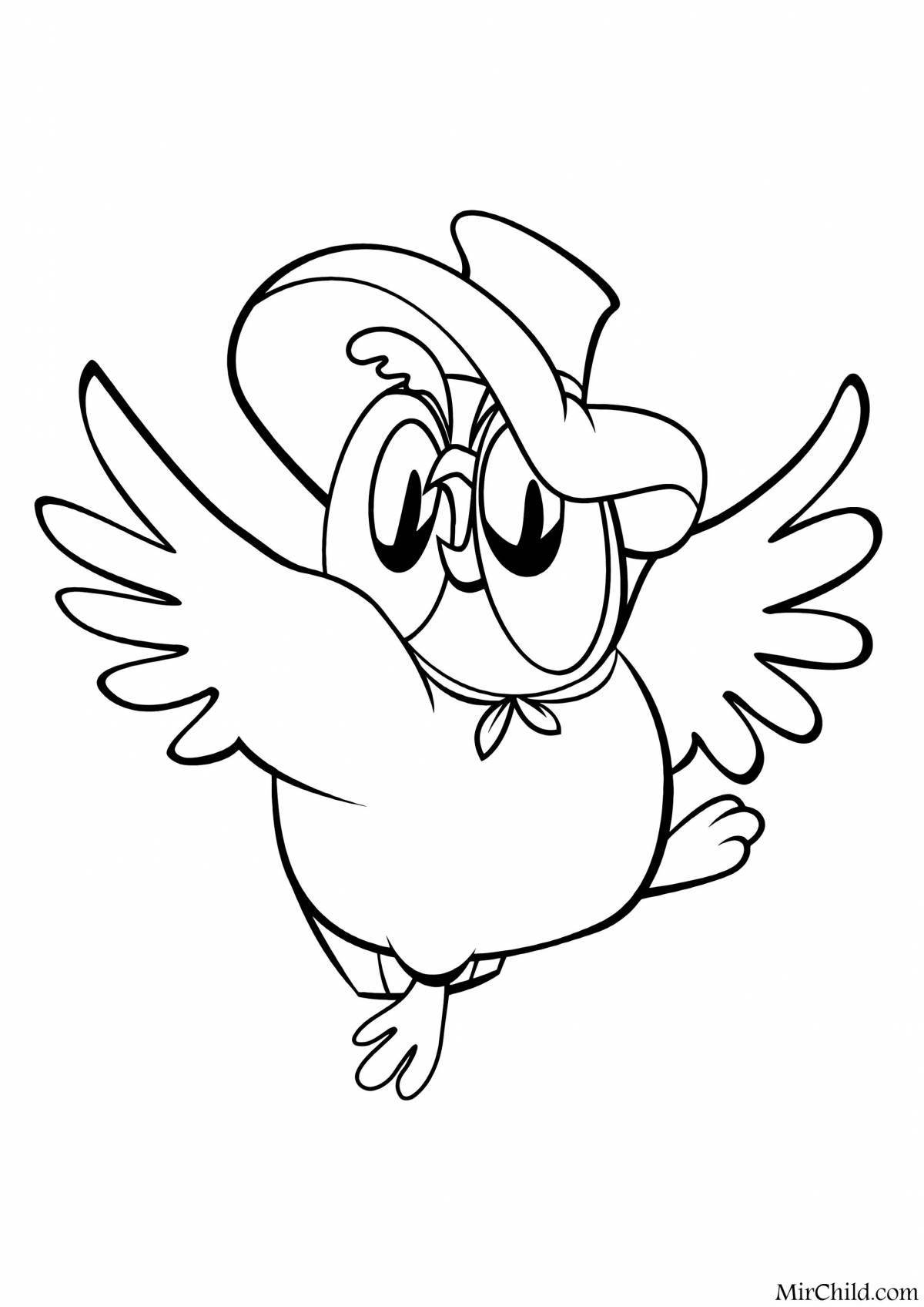 Unique winnie the pooh owl coloring page