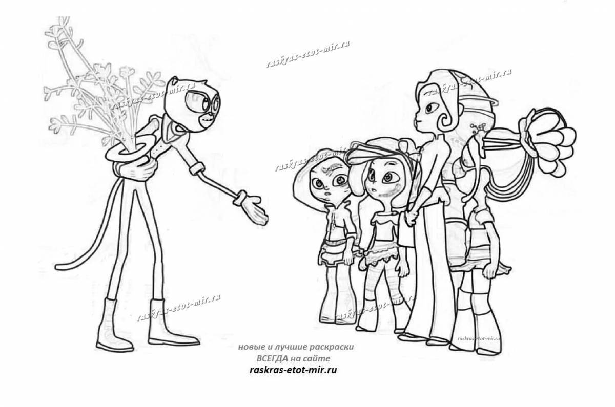 Grand coloring page fabulous patrol magic college