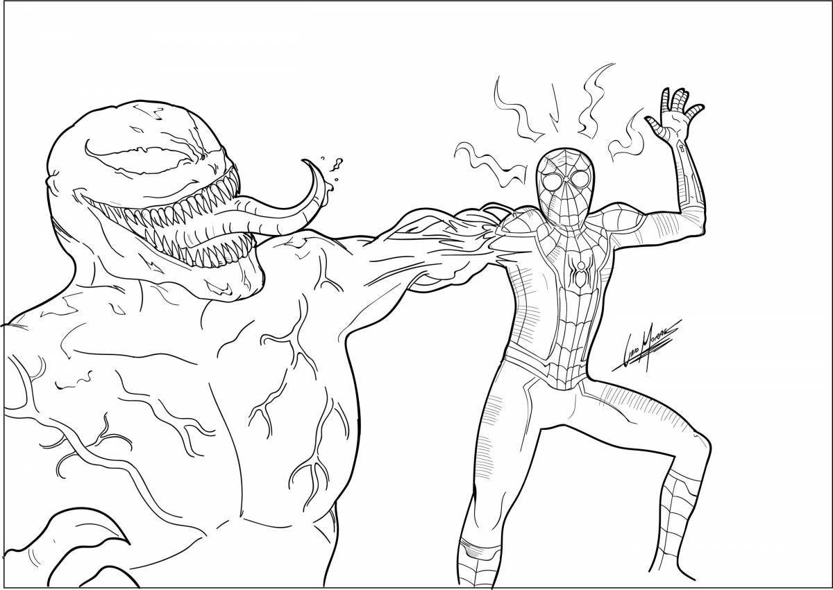 Amazing Spiderman vs Venom coloring book