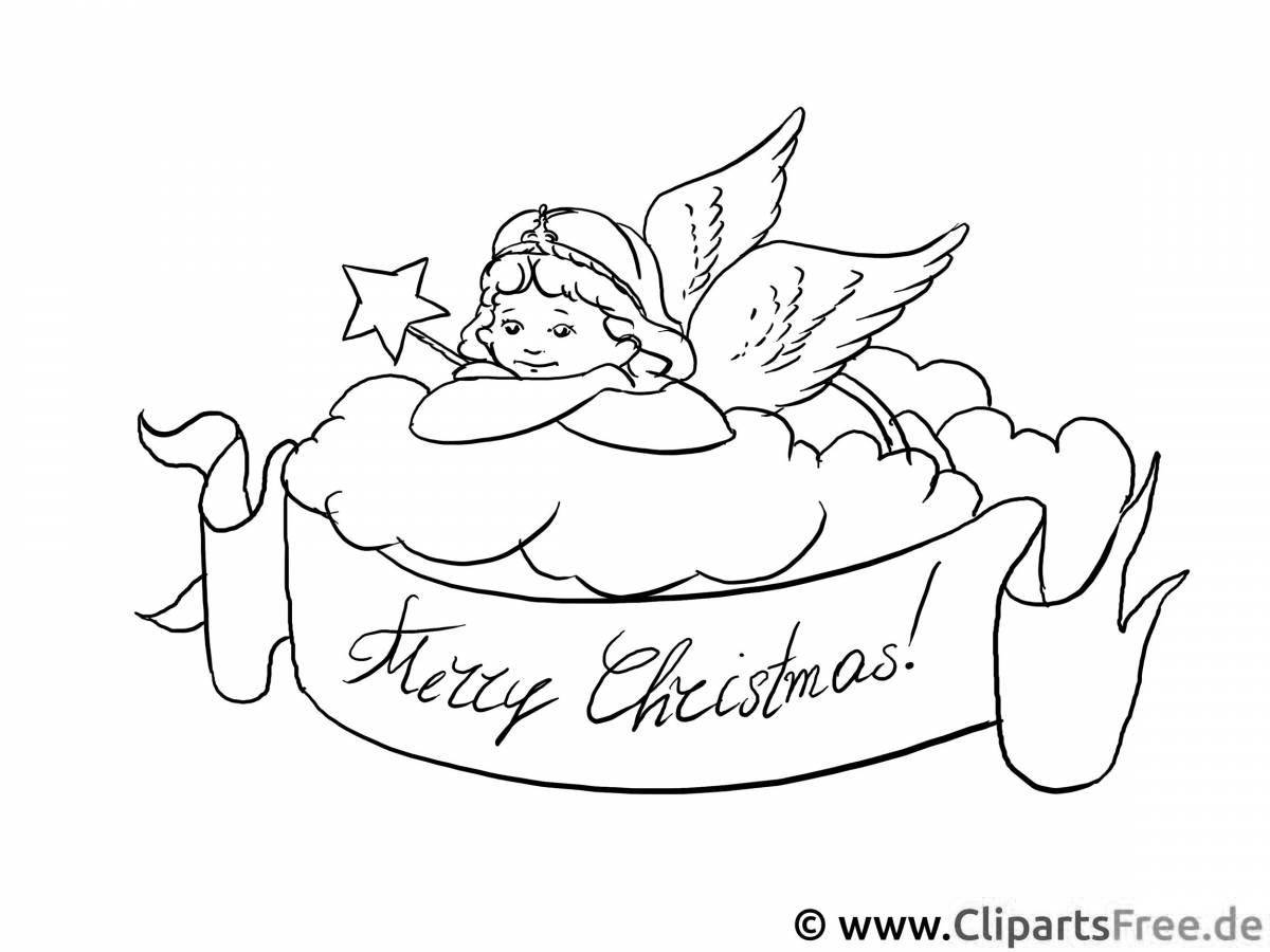 Dazzling merry christmas coloring book