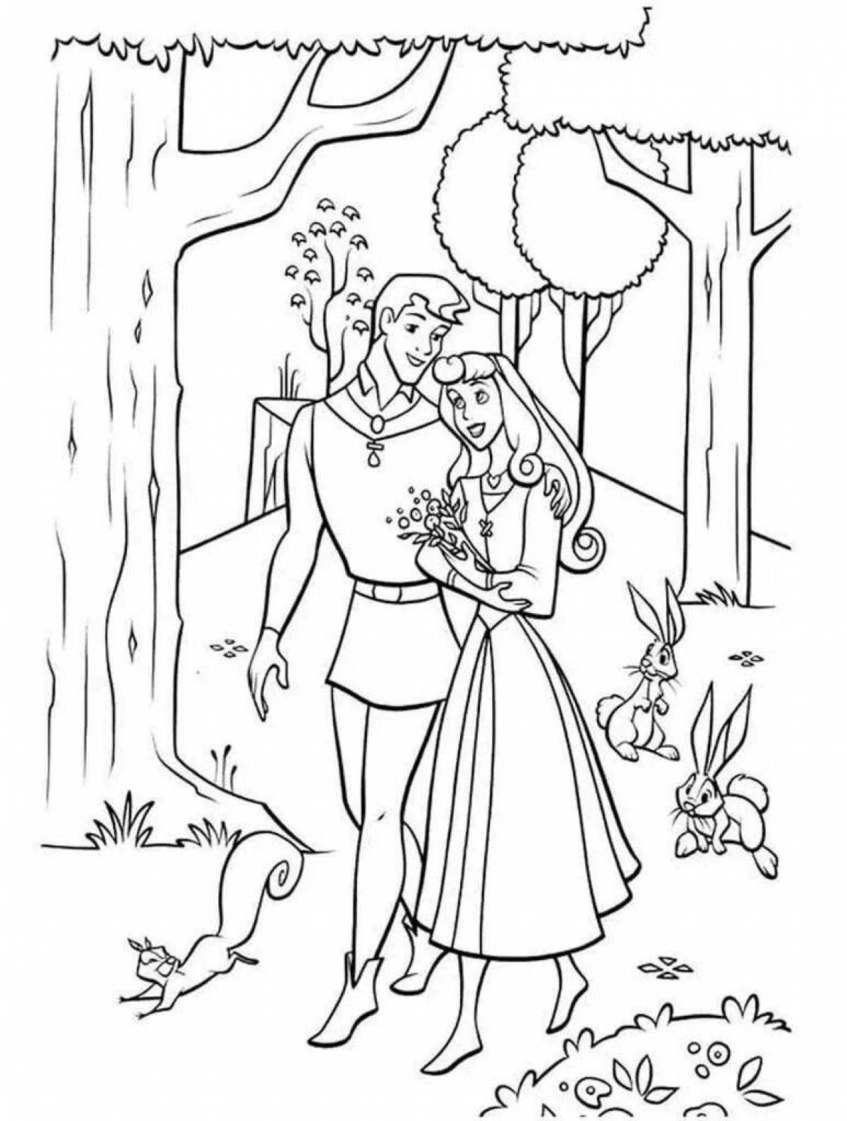 Elegant sleeping beauty coloring book charles perrault