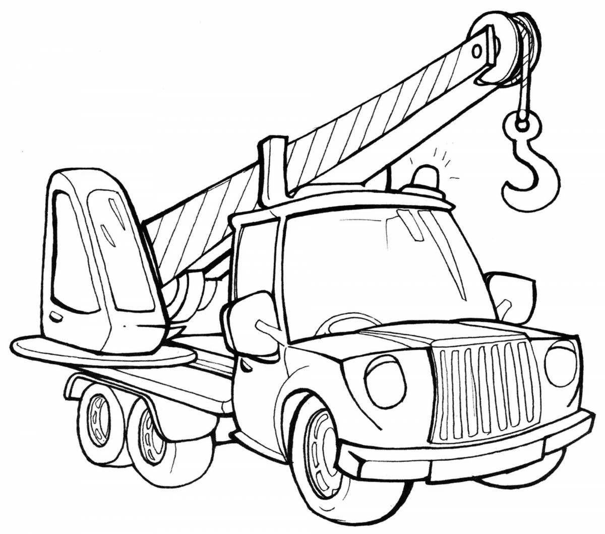 Coloring fantasy magic garage