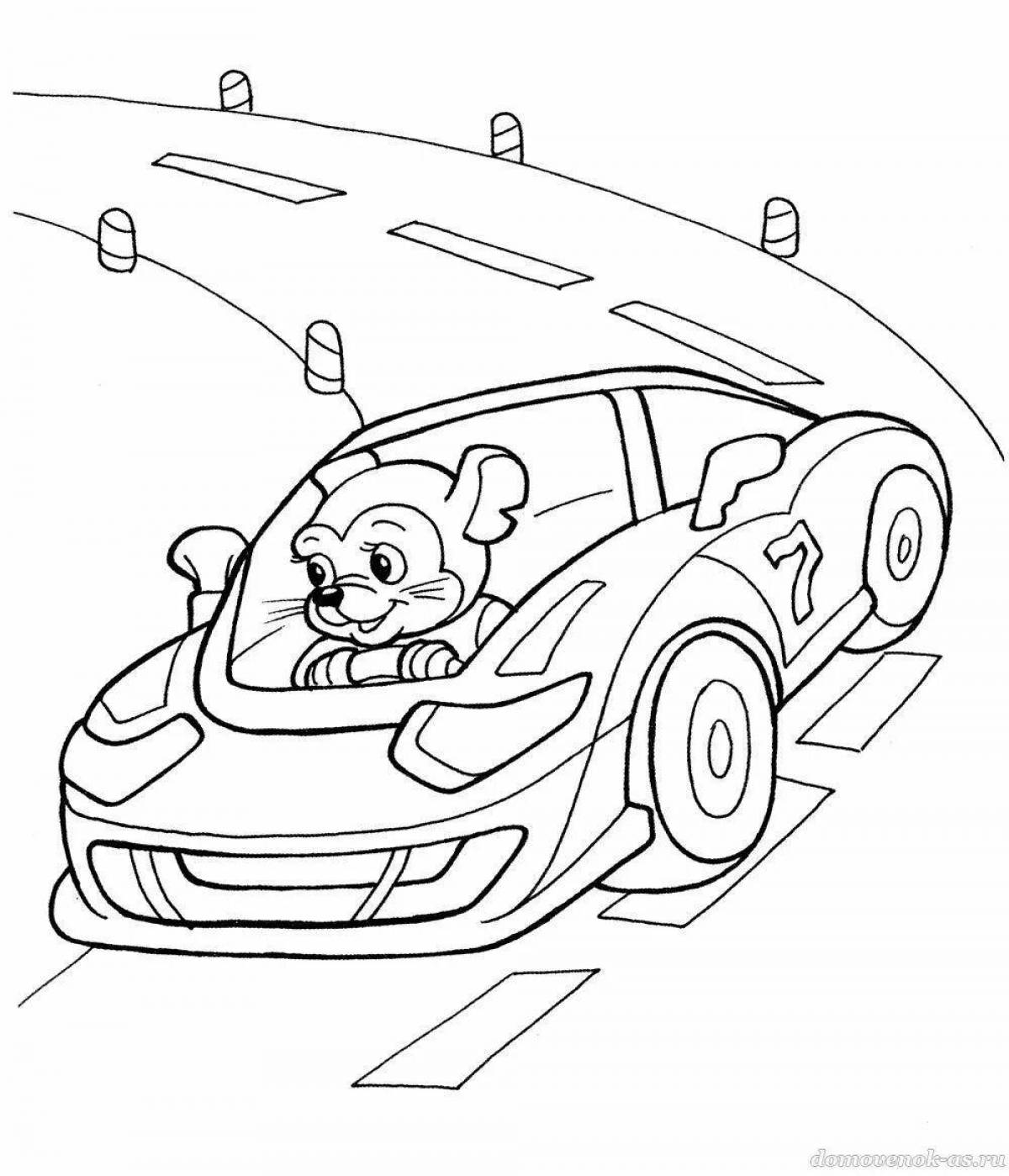 Fun coloring magic garage