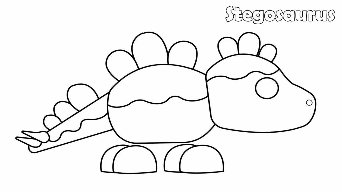 Happy adopt me peta coloring page