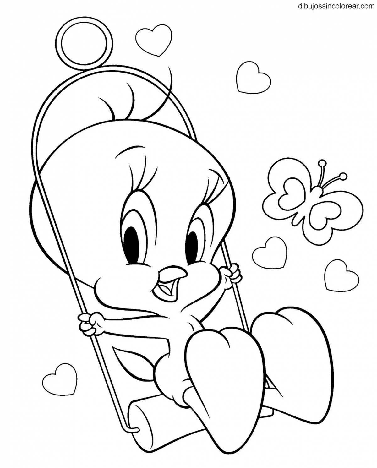 Whimsical disney coloring book for kids