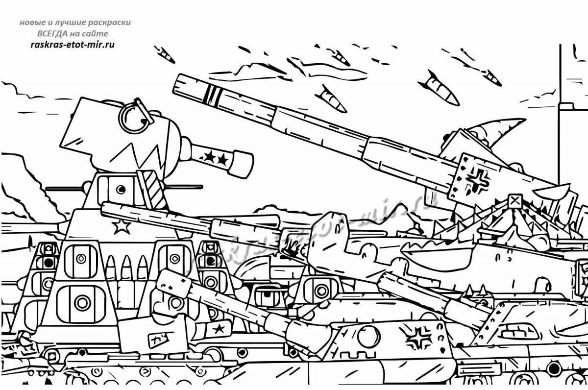 Kv44 magnetic tank coloring page