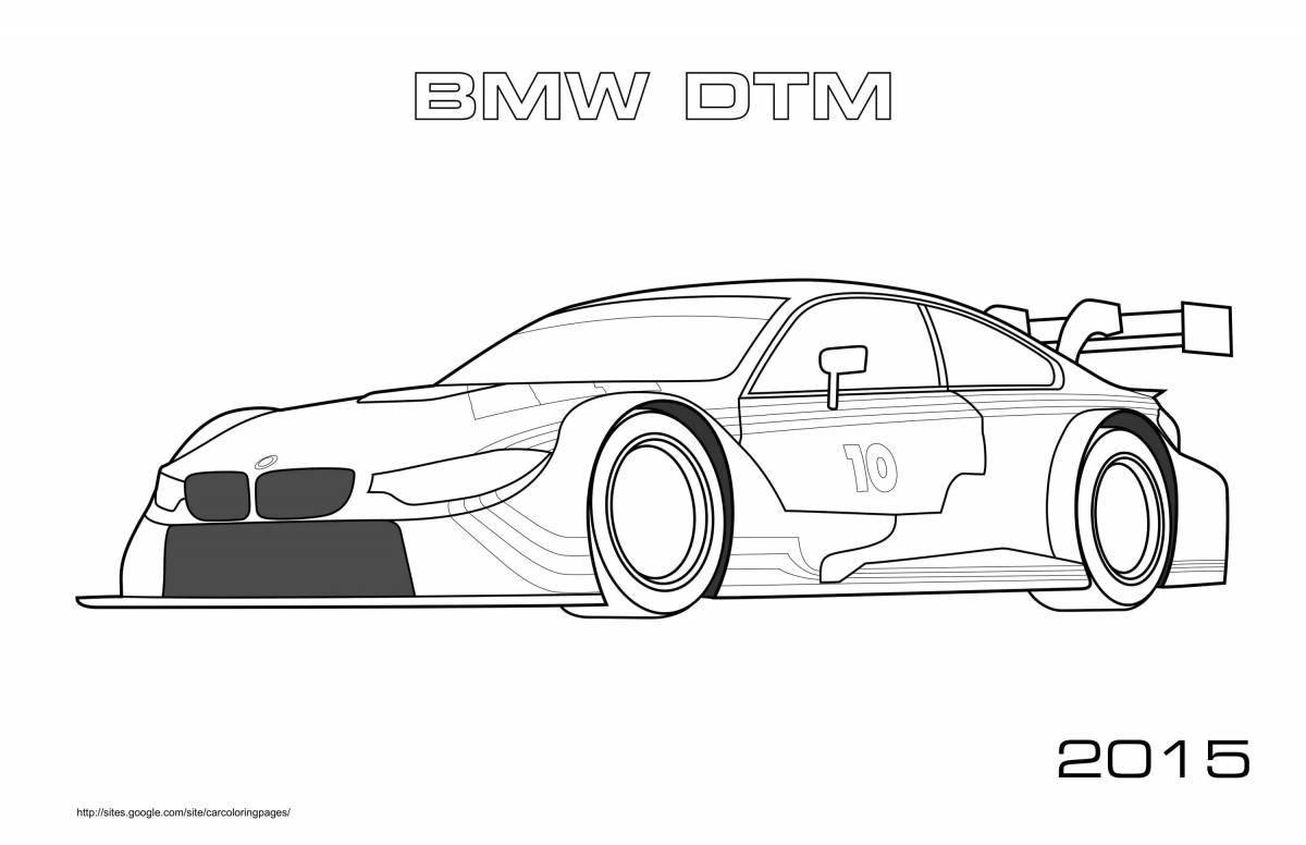 Exquisite car bmw i 8 coloring book