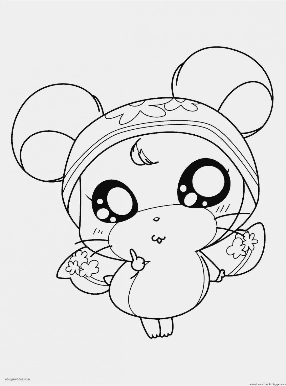 Coloring pages with taste for girls cute animals