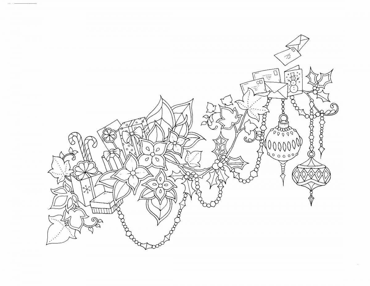 Photo Joyous joanna basford christmas miracles coloring page
