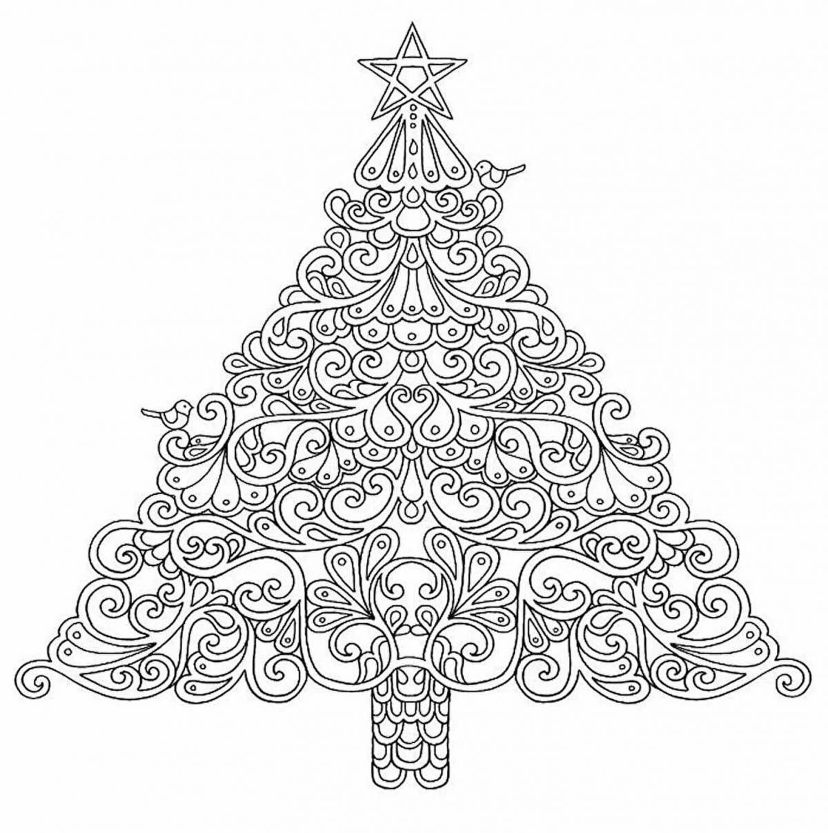 Яркая джоанна басфорд рождественские чудеса раскраска