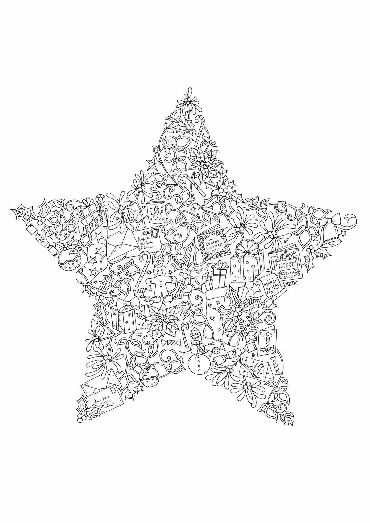 Photo Coloring majestic joanna basford christmas miracles