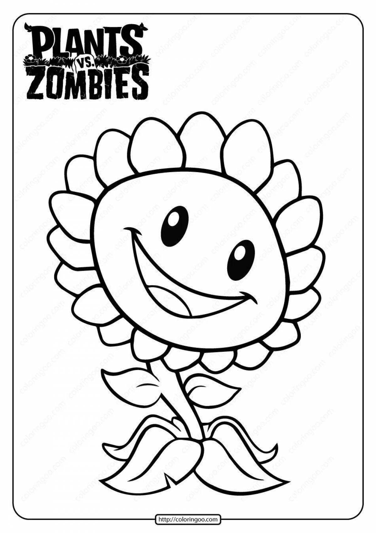 Fun coloring plants vs zombies all plants