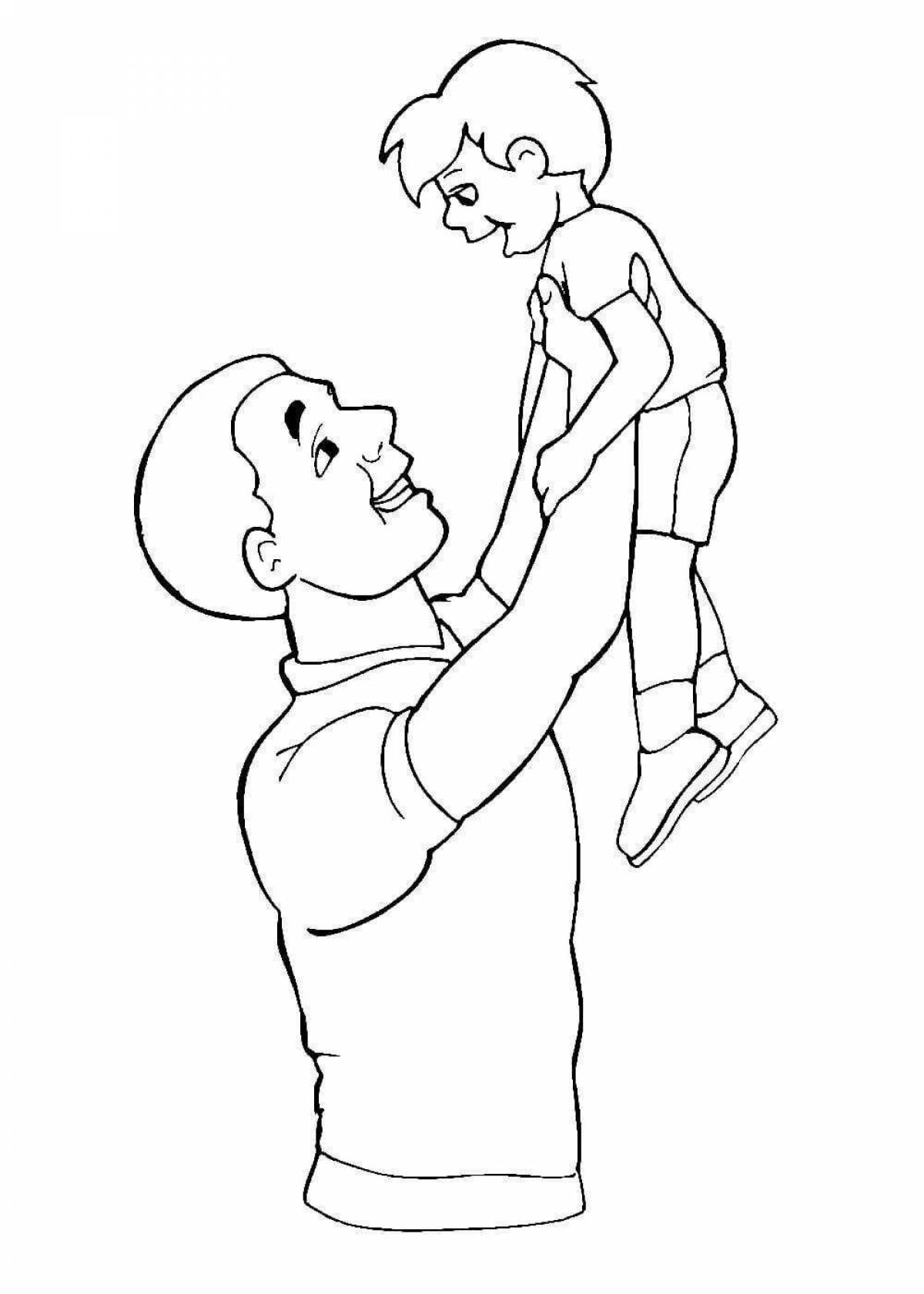 Great coloring book for dad for dad's day