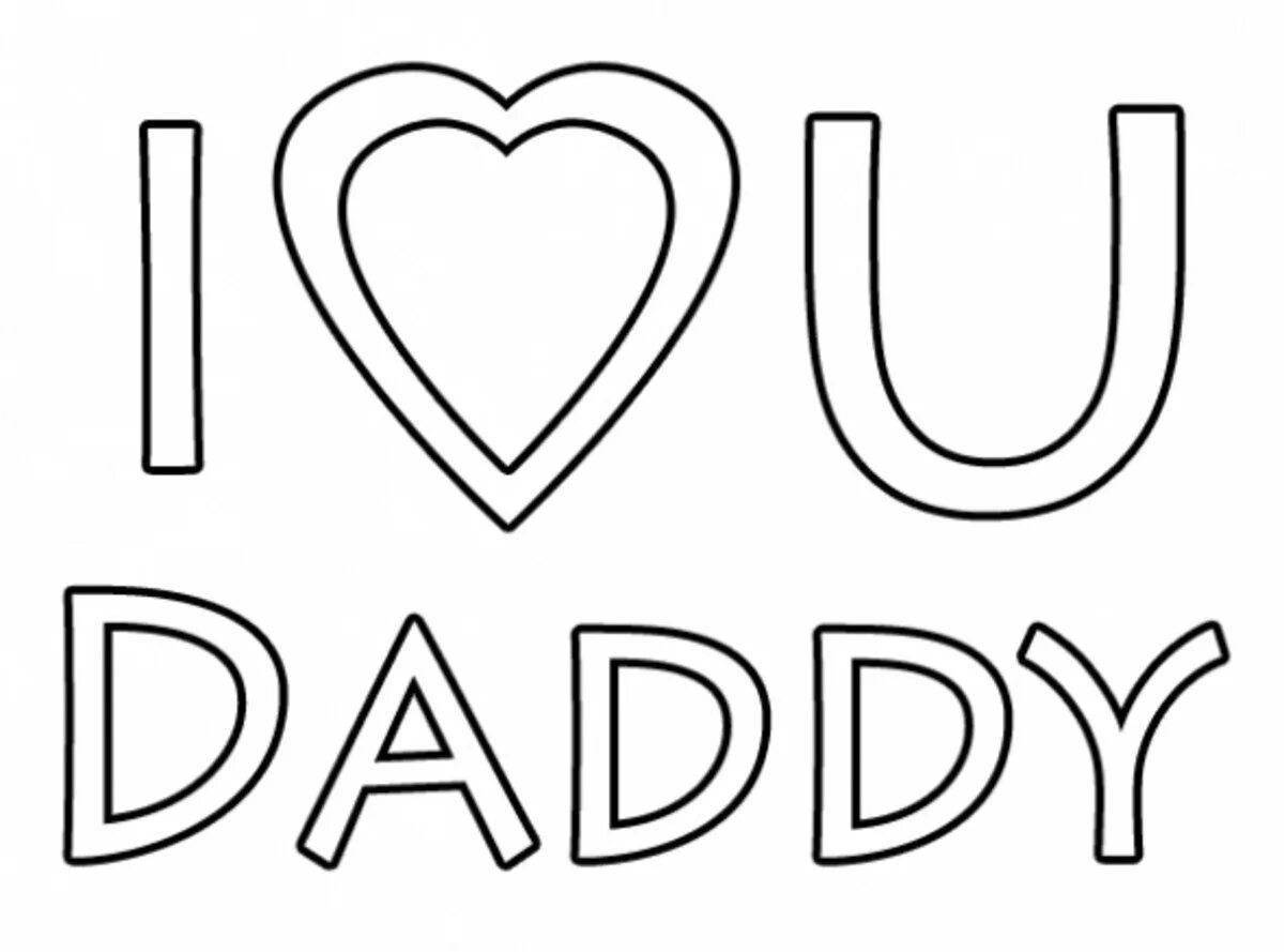 Inspirational coloring book for dad for dad's day