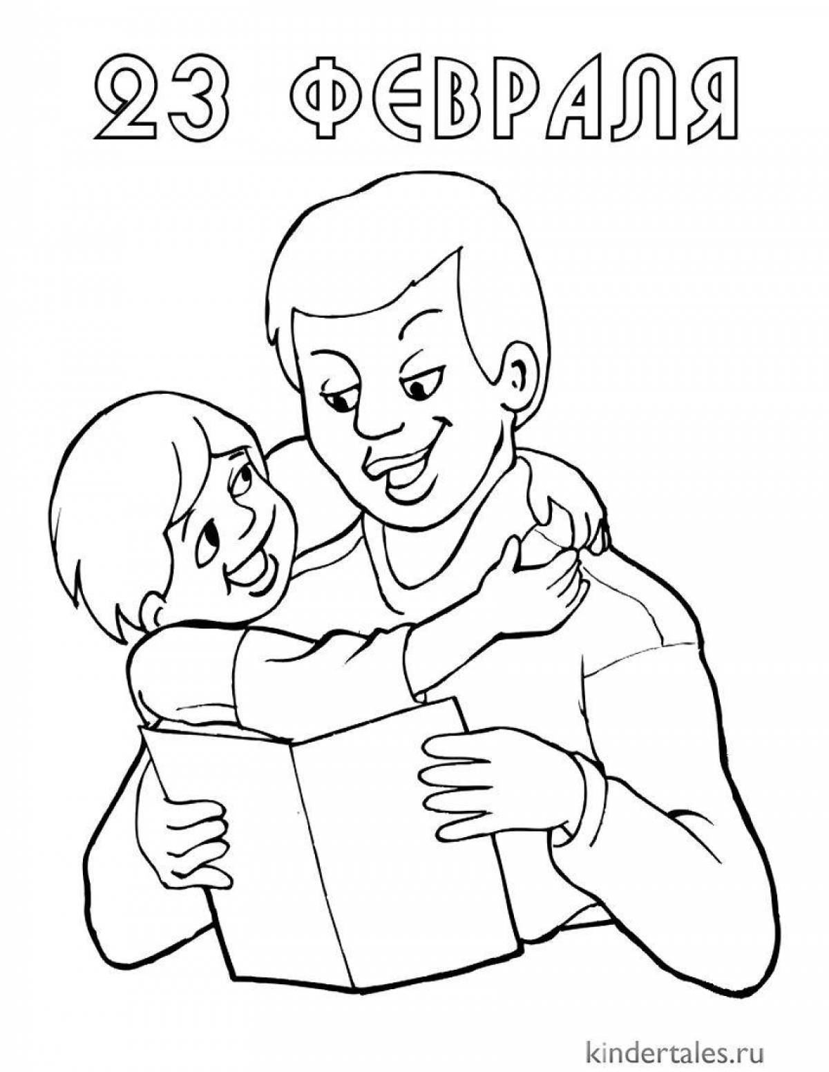 Adorable coloring book for dad for dad's day