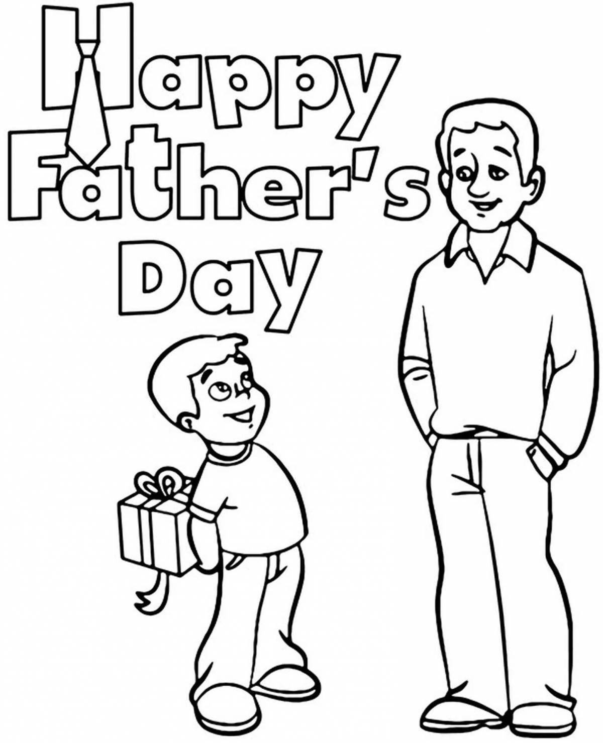 Soulful coloring for dad for dad's day