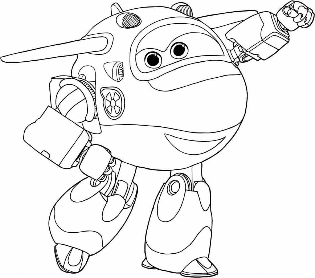 Splendid superwings jet and friends coloring page