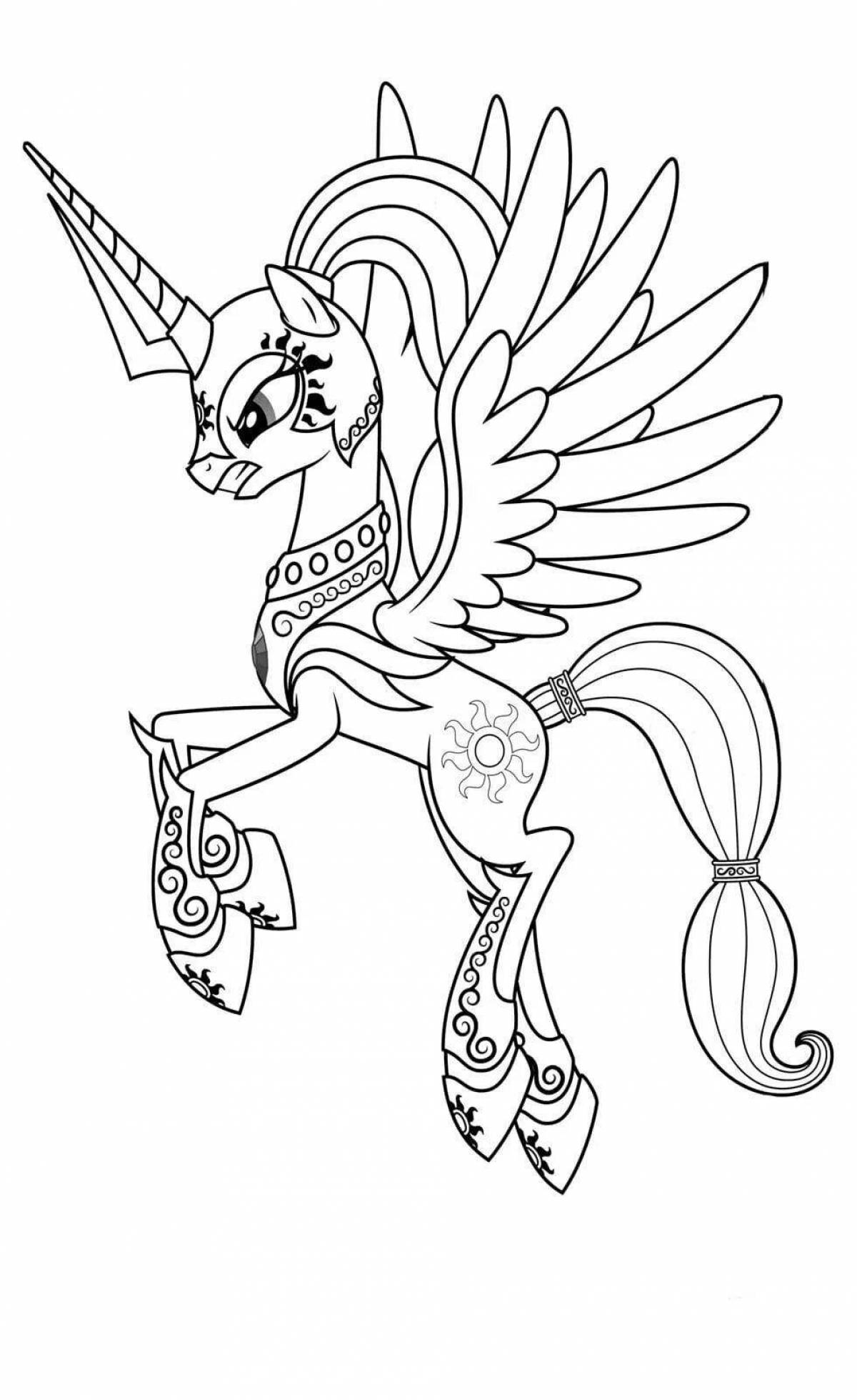 Unwanted my little pony coloring book