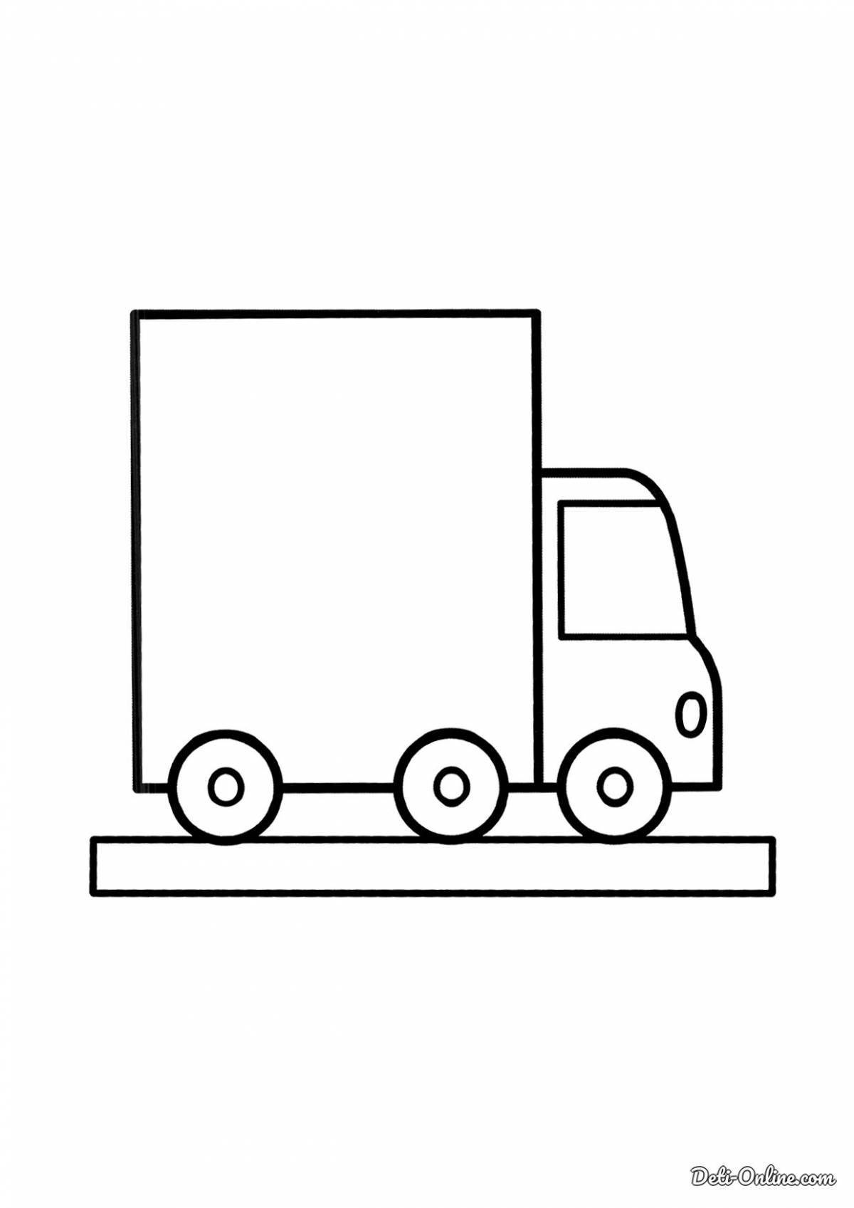 Great truck without wheels drawing