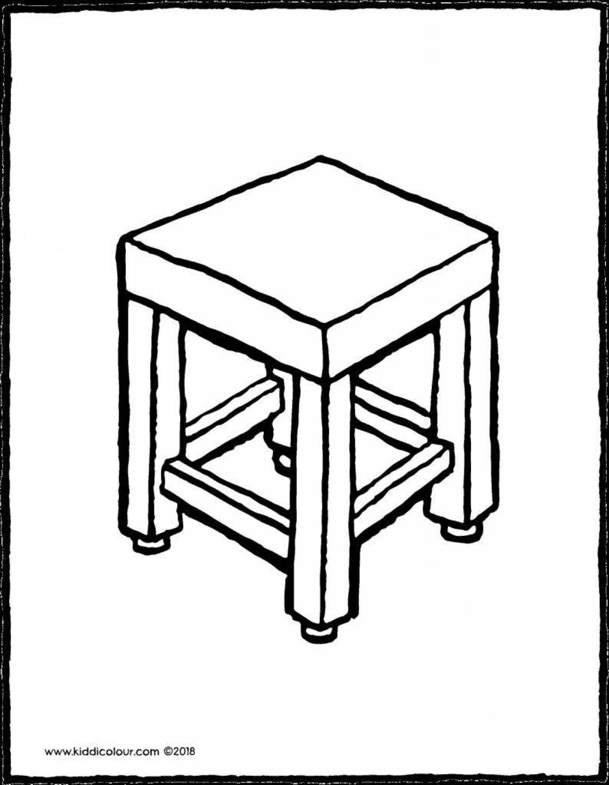 табуретка рисунок для детей