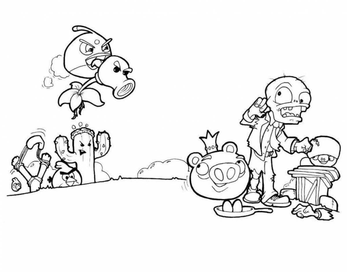 Раскраски Pvz (28 шт.) - скачать или распечатать бесплатно #13494