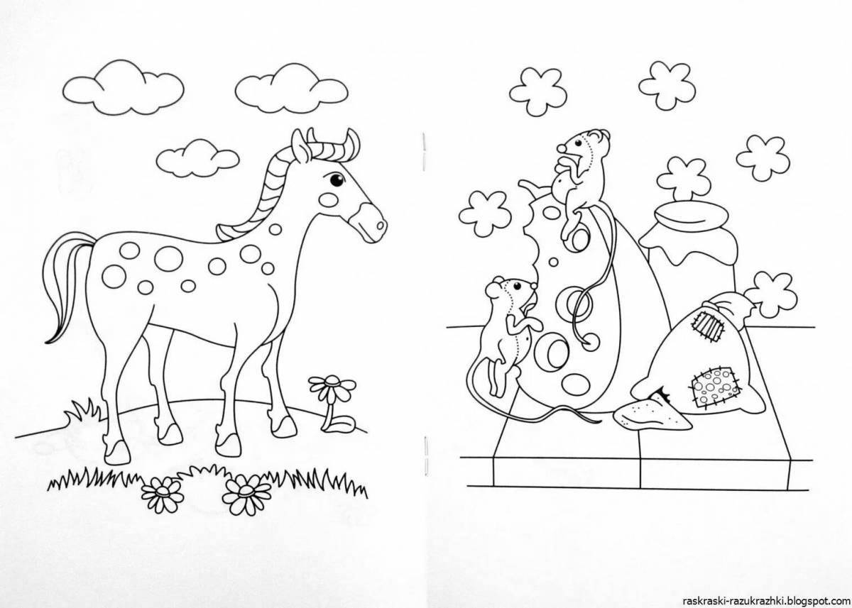 Funny two drawings on one sheet