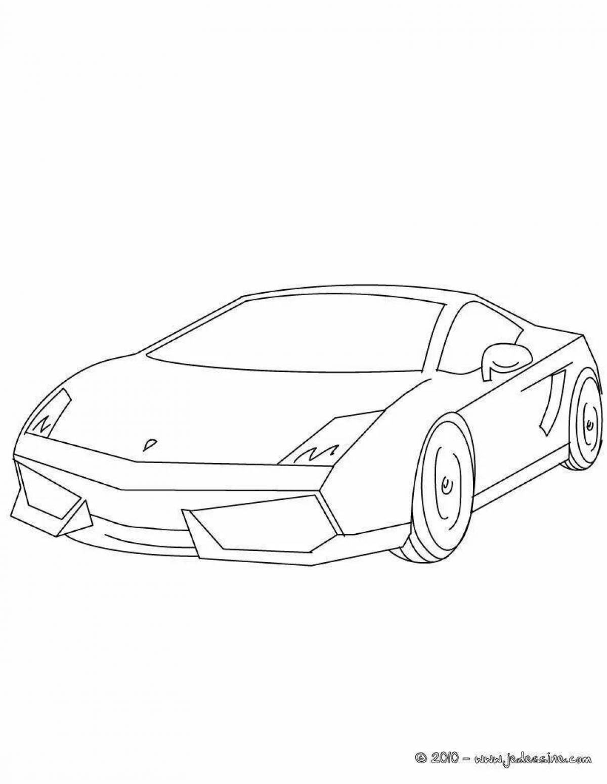 Coloring page dazzling lambo