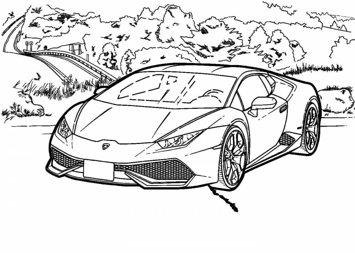 Coloring elegant lambo