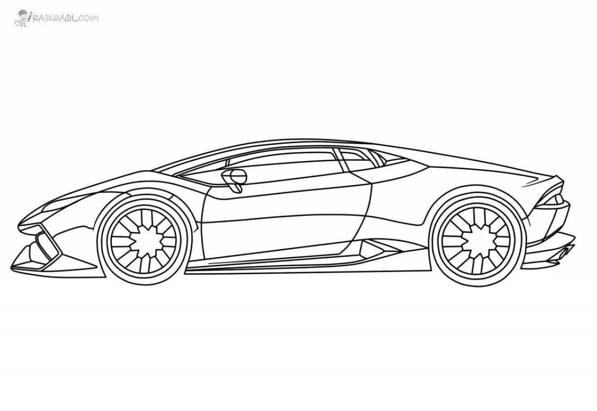 Fun coloring lambo