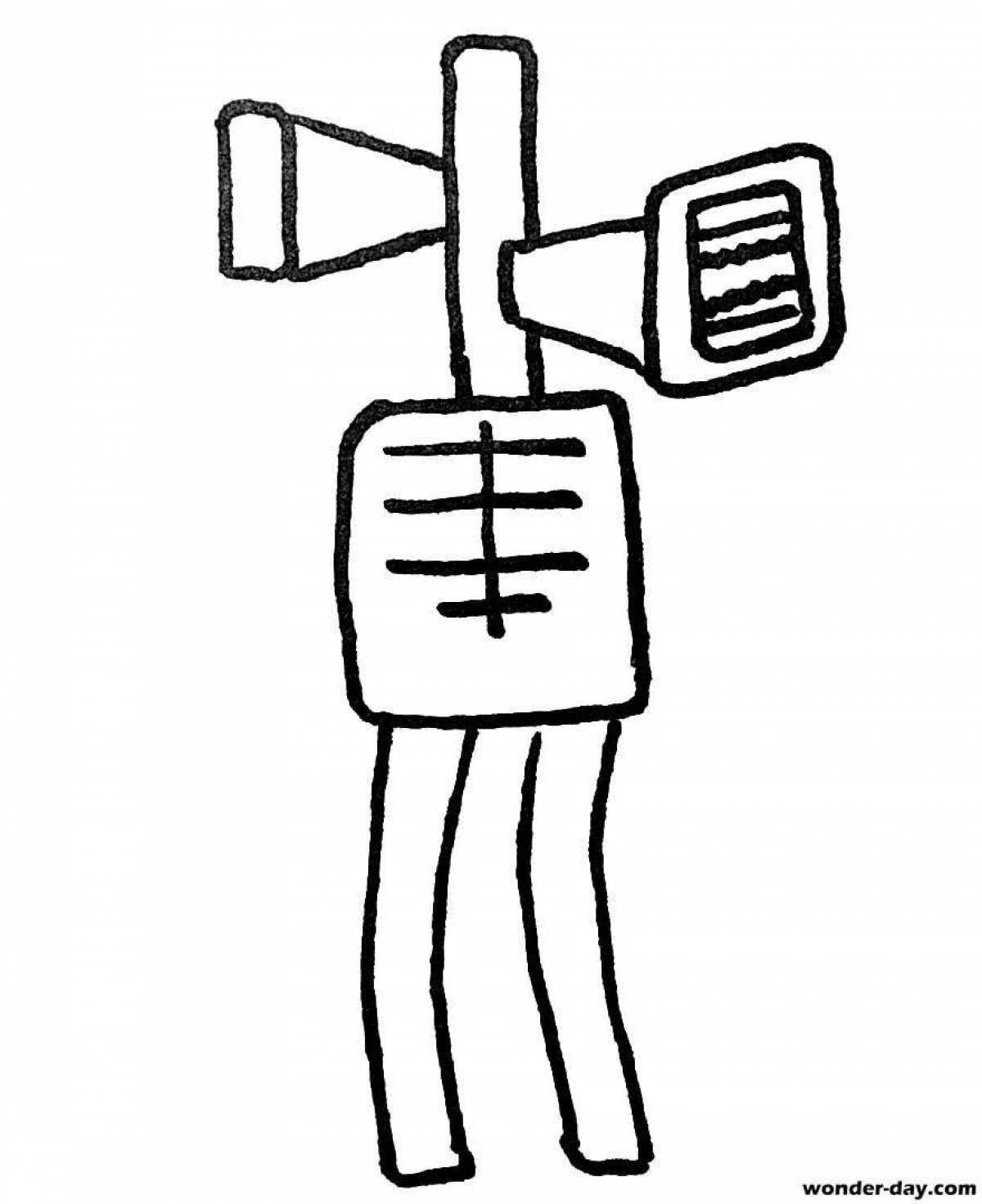 Impressive siren head coloring book