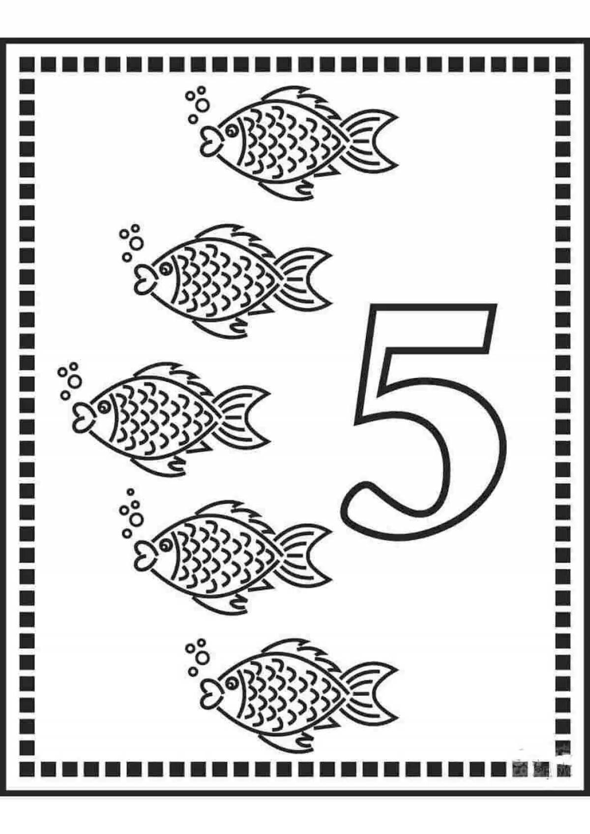Fun coloring page five