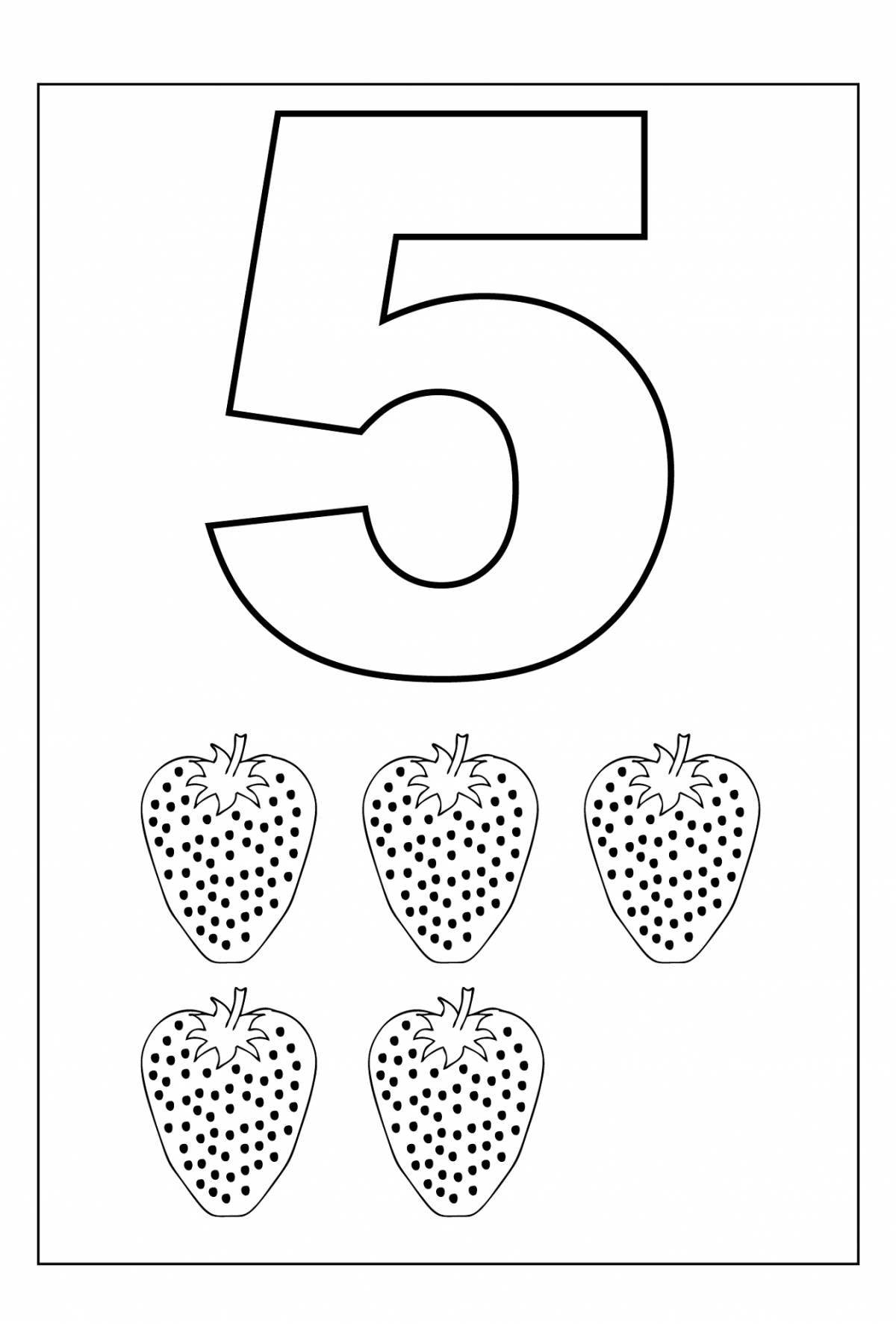 Sparkling coloring page fifth