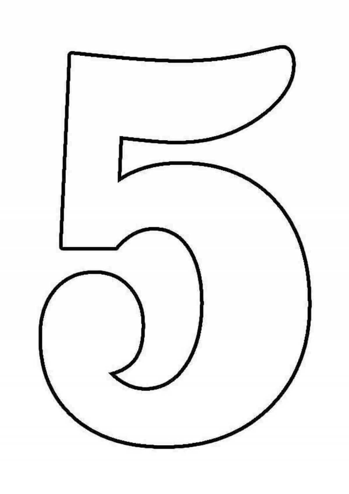 Fancy coloring page five