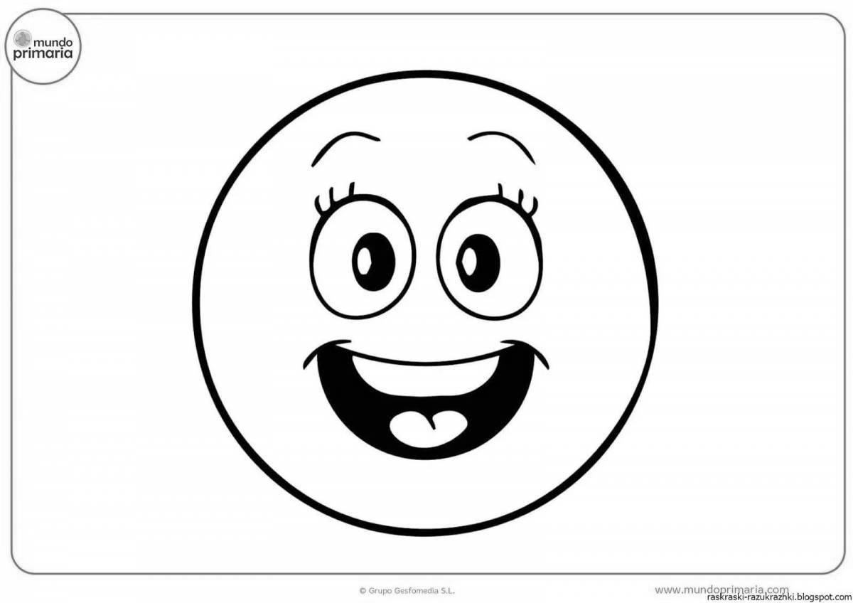 Bright mood coloring page