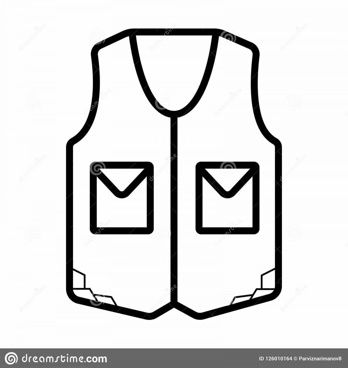 Adorable colorful vest