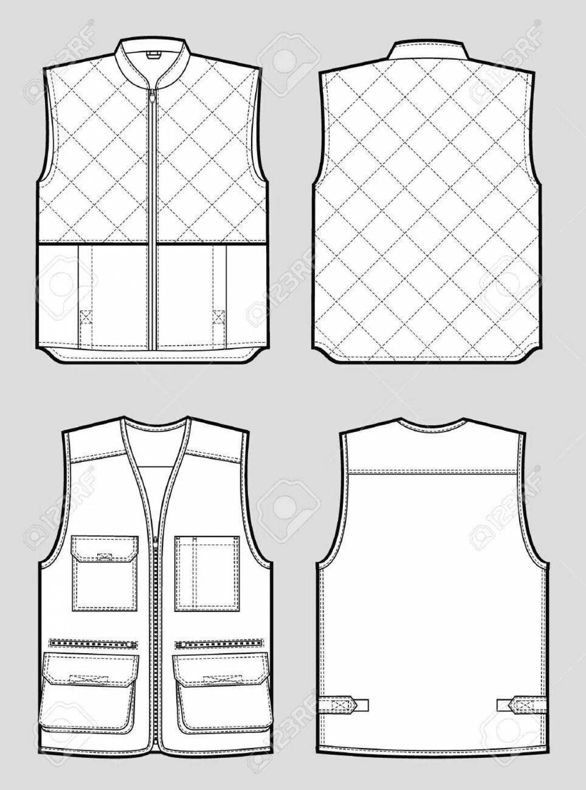 Vest sweet coloring page