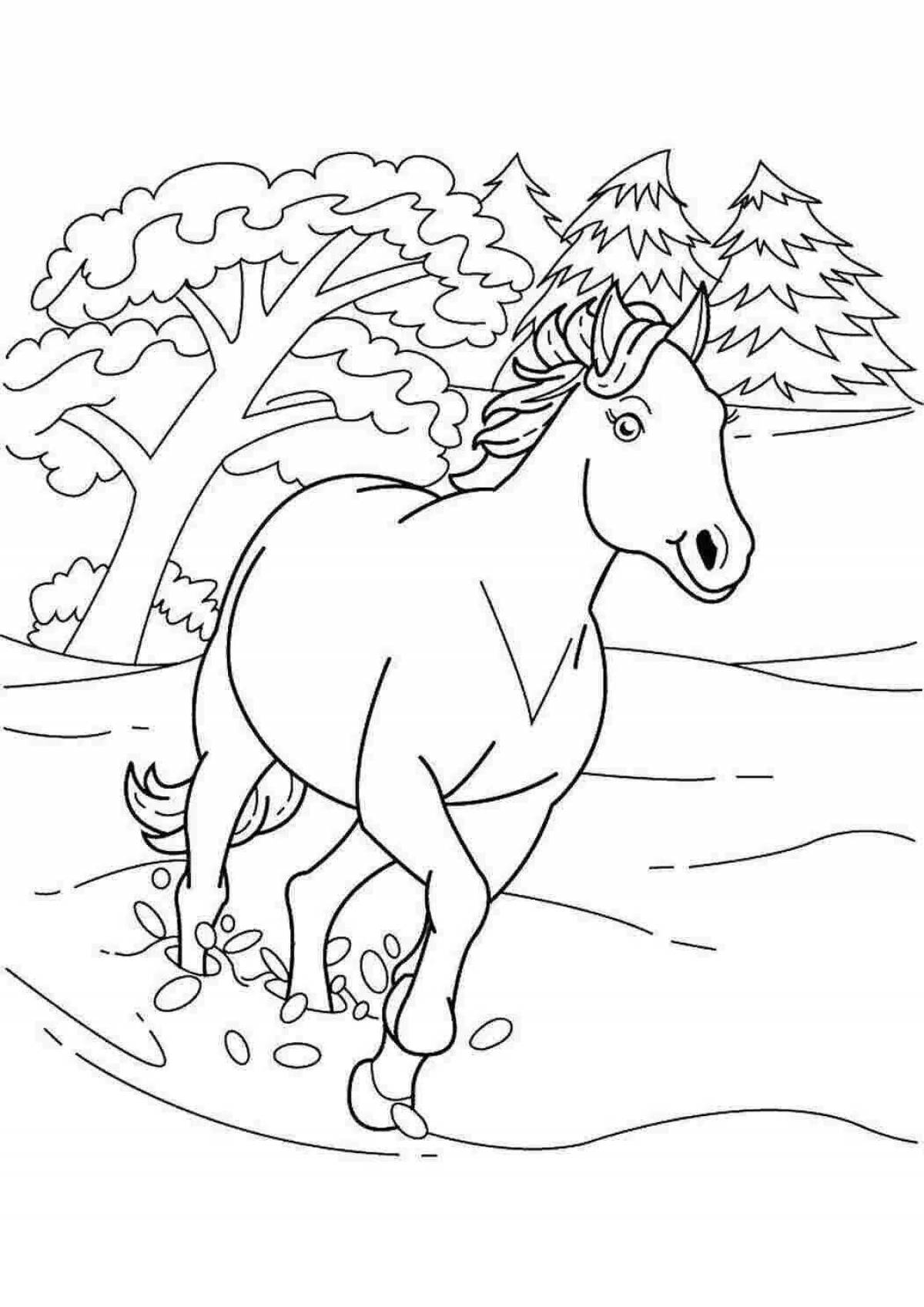 Sweet oxtail coloring page