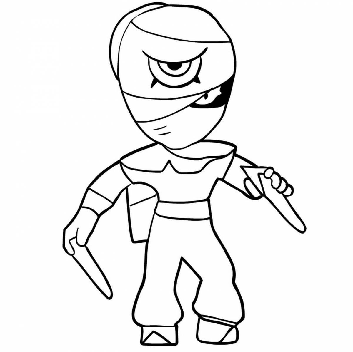 Dynamic gale coloring page