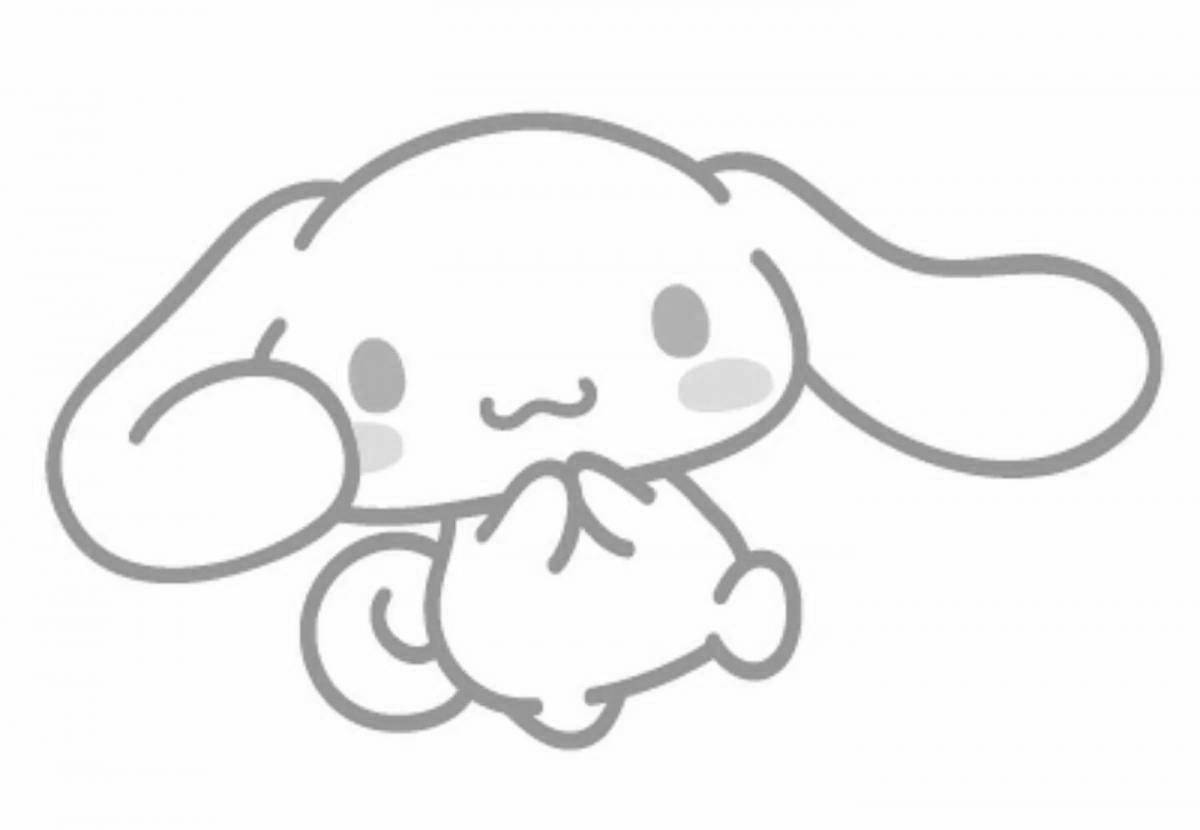 Sanrio playful coloring page