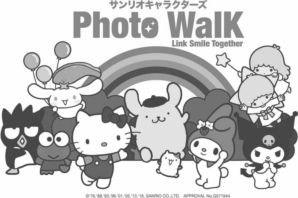 Exquisite sanrio coloring book
