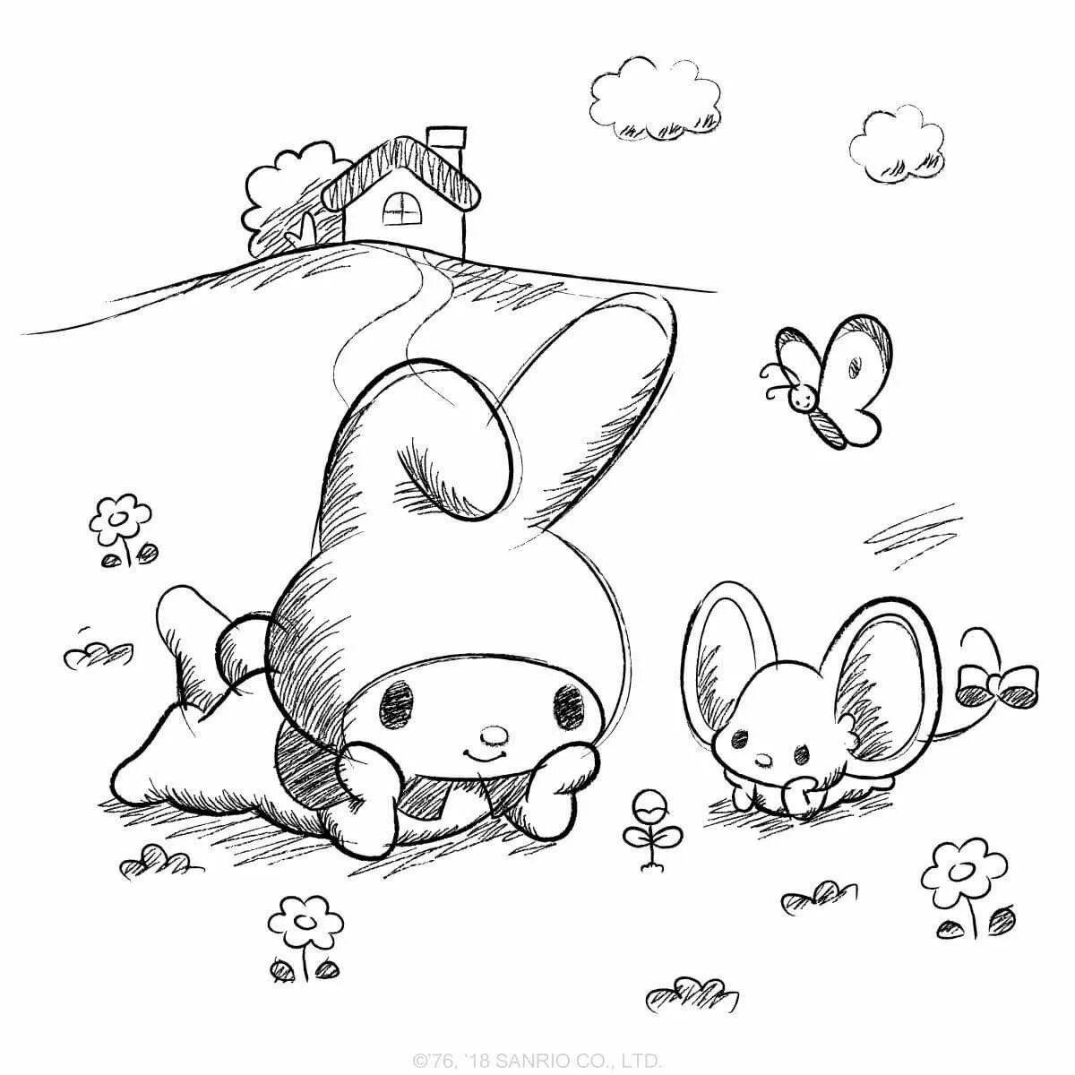 Sanrio awesome coloring book