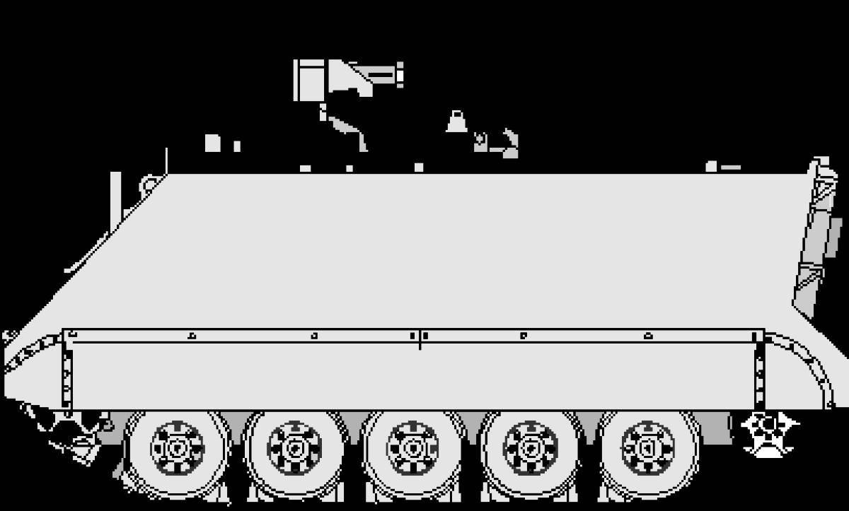 Coloring page gorgeous armored car