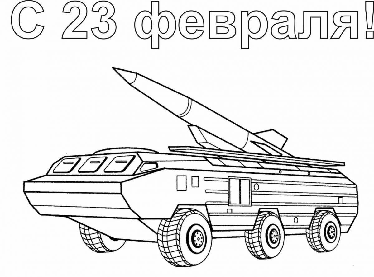 Luxury armored car coloring page