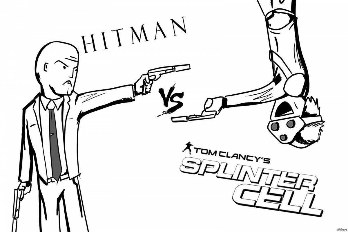 High hitman coloring