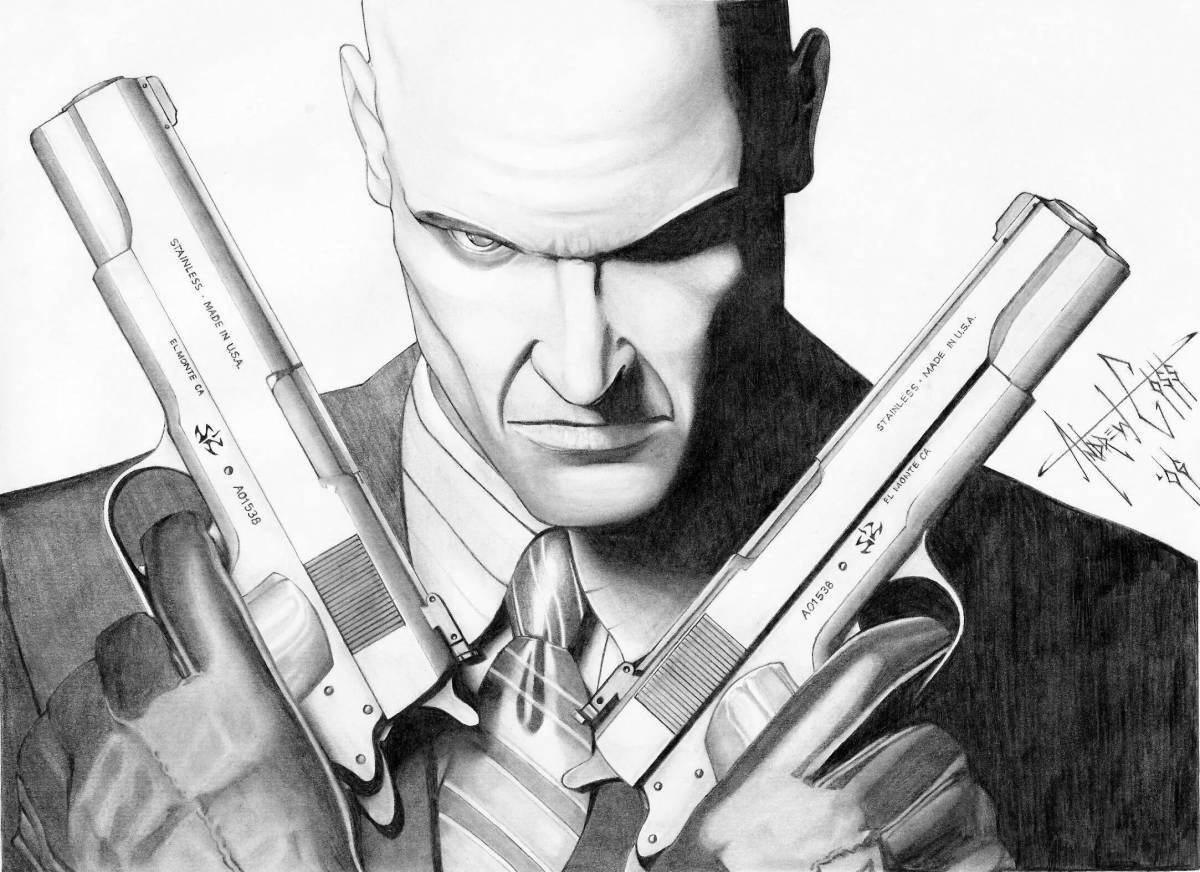 Coloring elegant assassin