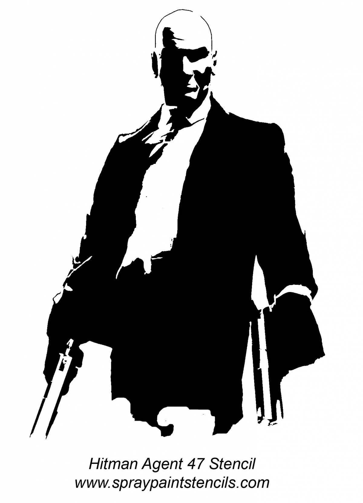 Hitman stylish coloring