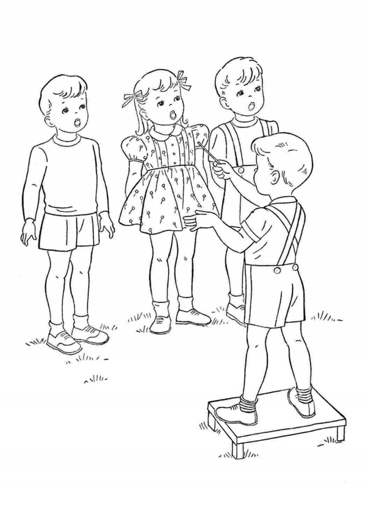 Coloring page brave pioneers