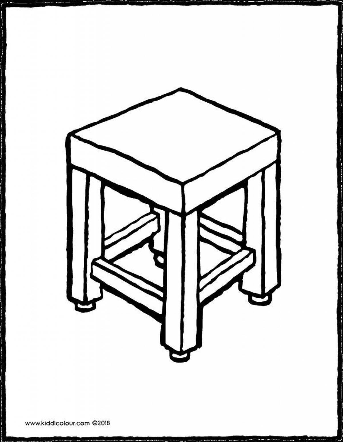 Coloring stool