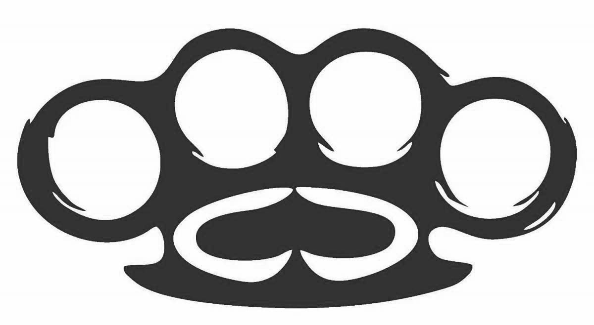 Photo Coloring brass knuckles