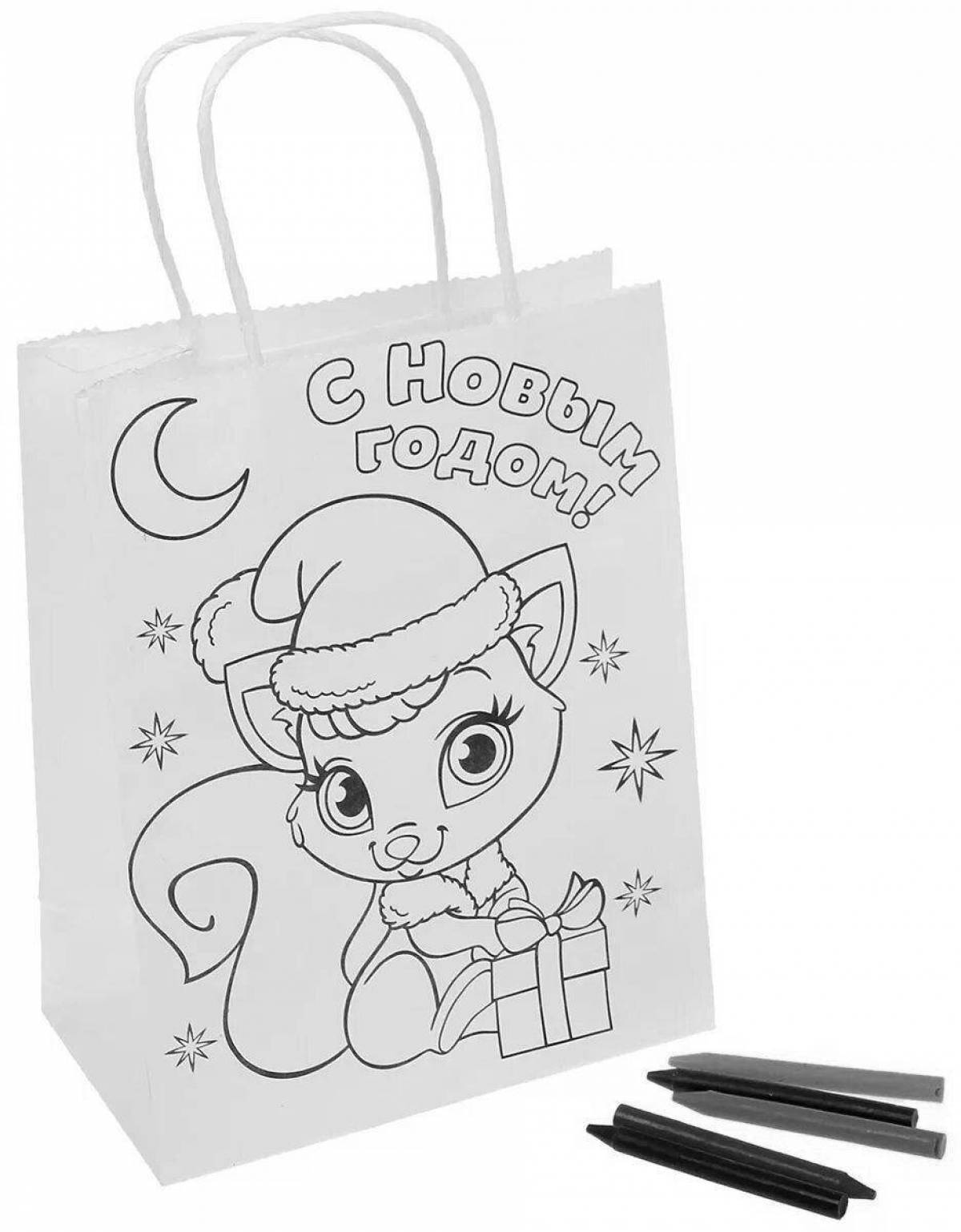 Bright sachet coloring page